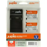 Jupio Kit: 2x Battery NB-11L + USB Single Charger