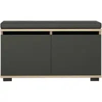 Kalune Design Schoenenkast met bankje Drago | spaanplaat bruin 80x42x35 cm schoenenkasten | NADUVI