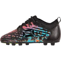 Stanno Vulture FG JR II junior voetbalschoenen zwart/blauw/roze Jongens/Meisjes Imitatieleer - maat 36