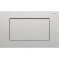 Geberit Sigma40 hoekig bedieningspaneel Brushed Inox voor Sigma UP320 of UP720 inbouwreservoir