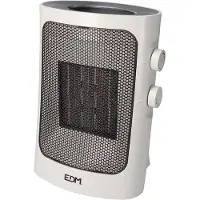 EDM Verticale elektrische verwarming 07185, kleur wit/grijs, 1000 - 1500 Watt