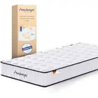 Arensberger matras 180 x 200 cm - LENA Springveermatras – met Memory Foam, HR Pocketveringmatras, matras 180cm x 200cm x 21cm Hardheidsgraad H3/H4, Oprolmatras en Ergonomisch Slaapcomfort