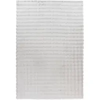 Lalee Harmony - 3d Vloerkleed - Tapijt – Karpet - Hoogpolig - Superzacht - Fluffy - Shiny- 3d blokjes- rabbit- 80x150 cm Zilver grijs