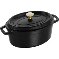 Staub braadpan ovaal ø 23 cm gietijzer zwart