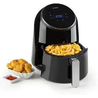 Klarstein AirVital heteluchtfriteuse 1300W 2,5L CeraPlus anti-aanbaklaag touch zwart