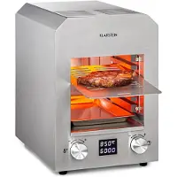 Klarstein Hannibal hoge-temperatuur-grill indoor 2.200W 850°C RVS zilver