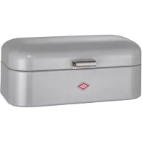 Wesco Grandy Broodtrommel | 10 Liter - Maat L | Metaal - Grijs | Keukenopslag