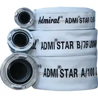 Admiral Bouw-/industrieslang | binnen-d. 25 mm | lengte 20 m snelkoppeling | wit | 2 stuks - 602-025-20GK 602-025-20GK