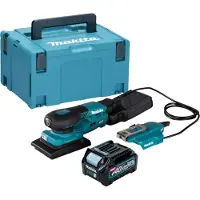 Makita BO 005 CGD101 Accuschuurmachine 40 V max. 80 x 130 mm 3,0 mm slag Borstelloos + 1x accu 2,5 Ah + Makpac - zonder lader