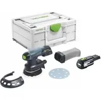 Festool ETSC 125-Basic accu excentrische schuurmachine 18 V 125 mm borstelloos + 1x accu 3,0 Ah + Systainer - zonder oplader