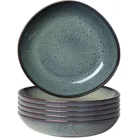 Like. by Villeroy & Boch Schaal Lave Gris Plat Klein 21,5 cm (6-Delig)