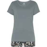 Vivance Korte pyjama 'Dreams' beige / groen / zwart