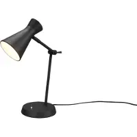 TRIO Zwarte bureaulamp Enzo