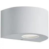 RL LED-wandlamp buiten Rosario, wit / opaal, Kunststof, Modern, LED wandlamp buiten