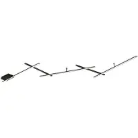 TRIO LED-plafondlamp Indira, dimbaar, zwart, Woon-/ Eetkamer, metaal, Modern, LED plafondlamp