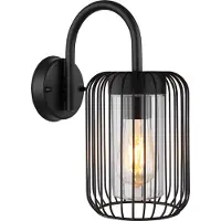 Globo Lighting Tuinverlichting, Buitenlamp Nina mat zwart 1xE27 (E27, IP44)