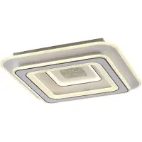 JUST LIGHT LED-plafondlamp Tolago, dimbaar, wit / opaal, Woon-/ Eetkamer, Kunststof, Modern, LED plafondlamp