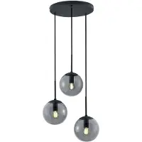 TRIO Hanglamp BALINI - Antraciet - excl. 3x E14 · max. 28W