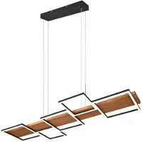 TRIO Houten led hanglamp Harper