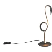 TRIO Zwarte flamingo led tafellamp Ingo