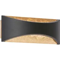 FISCHER&HONSEL GMBH Wandlamp Rio zwart met goud