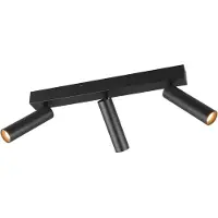 TRIO Slanke plafondspot Ambala 3x led - zwart