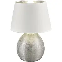 RL REALITY LUXOR - Tafellamp - Zilver - excl. 1x E27 4,9 W - Snoerschakelaar