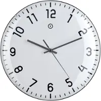 Sompex – 8180 – Wandklok – Kunststof – Ø35,5 cm – Quito – Wit