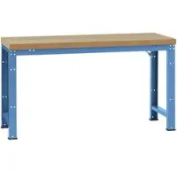 Manuflex werkbank Profi standaard, Tafelblad kunststof B 1250 x D 700, lichtblauw