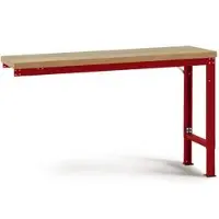 Manuflex aanbouw-werkbank Profi speciaal, tafelblad multiplex, 2000 x 700 mm, robijnrood