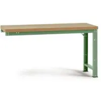 Manuflex aanbouw-werkbank Profi standaard, tafelblad multiplex, 2000 x 700 mm, resedagroen