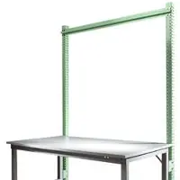Manuflex Opbouwframe, Basistafel STANDAARD werktafel-/werkbanksysteem UNIVERSAL/PROFI, 1750 mm, resedagroen