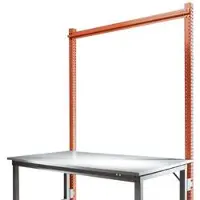 Manuflex Opbouwframe, Basistafel SPECIAAL werktafel-/werkbanksysteem UNIVERSAL/PROFI, 2000 mm, roodoranje