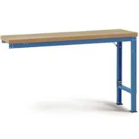 Manuflex aanbouw-werkbank Profi speciaal, tafelblad multiplex, 1250 x 700 mm, briljantblauw