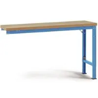 Manuflex aanbouw-werkbank Profi speciaal, tafelblad multiplex, 1750 x 700 mm, lichtblauw
