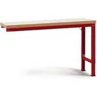 Manuflex aanbouw-werkbank Profi speciaal, tafelblad kunststof, 2000 x 700 mm, robijnrood