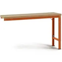 Manuflex aanbouw-werkbank Profi speciaal, tafelblad multiplex, 1750 x 700 mm, roodoranje