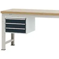 Manuflex onderbouw met schuifladen, voor werkbank Profi diepte 700 mm, antraciet