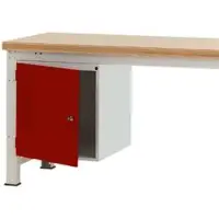 Manuflex onderbouw met schuifladen, voor werkbank Profi diepte 700 mm, robijnrood