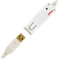 Roline 12.04.1086 USB-datakabel - 12 meter - 1 x USB Type A-connector - 1 x USB Type A-aansluiting - Wit