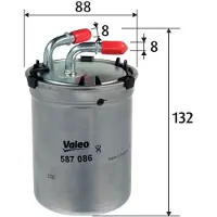 Valeo 587086 Brandstoffilter