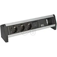 Bachmann DESK 1x schakelaar 3x geaard stopcontact 1x ABD GST18