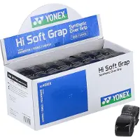 Yonex Hi Soft Grap Tennis Overgrip 24 Units Zwart