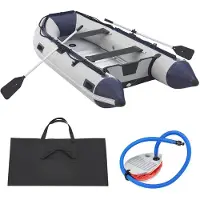 ArtSport Opblaasboot / Rubberboot / boot - 2 banken - Grijs - Incl. 2 peddels