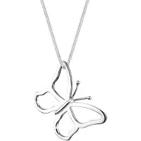 Elli - Elli Halsketting Dames Vlinder Hanger Filigraan in 925 Sterling Zilver Kettingen