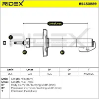 RIDEX 854S0889 Schokdemper
