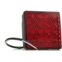 Hella Mistachterl.LED 12V 80x80mm 2NE 357 029-041 Hella