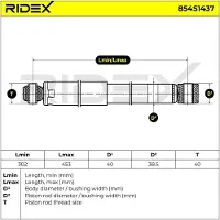 RIDEX 854S1437 Schokdemper