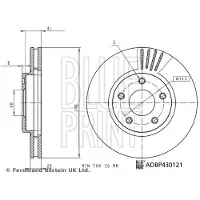 Blue Print ADBP430121 Remschijf