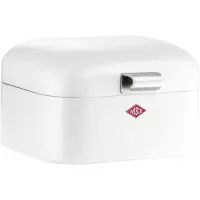 Wesco Mini Grandy Broodtrommel | 2 Liter - Maat S | Metaal - Wit | Brooddoos